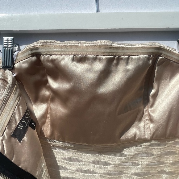 Elegant Wedding Guest Dress - Strapless, Mid Length - Picture 5 of 8